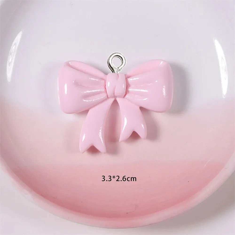 Resin Craft Projects - 10 stuks snoepkleurige strik harsbedels handgemaakte