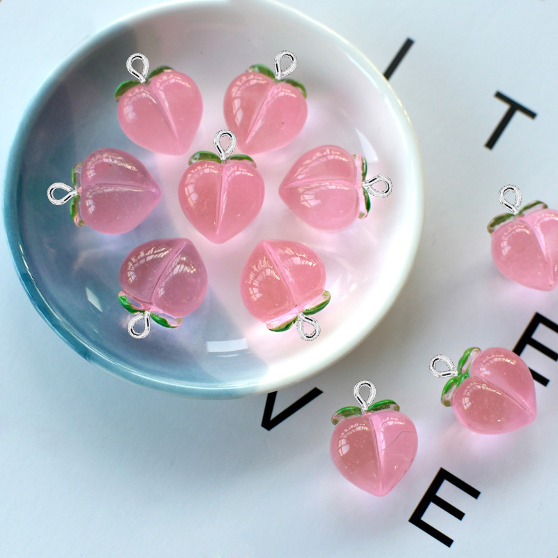 Resin Craft Projects - 10 stuks nieuwe transparante perzik platte