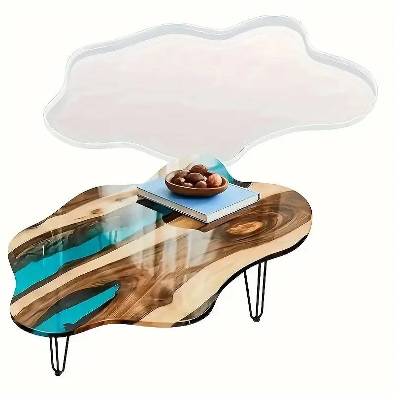 Resin Ocean Wave Mold - 2026-Grote 61cm Onregelmatige Schaal Epoxyhars Siliconen