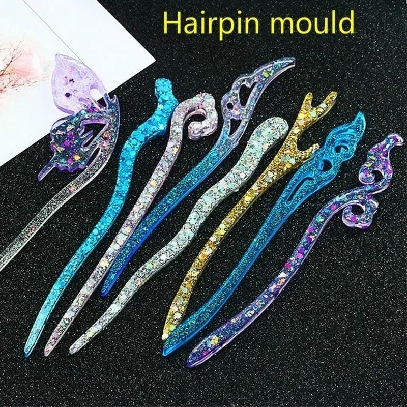Resin Craft Projects - Nieuwe transparante haarspeld siliconen speciale mal