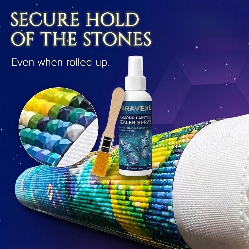 Resin Glitter Pack - Professionele Diamond Painting Sealer Spray &