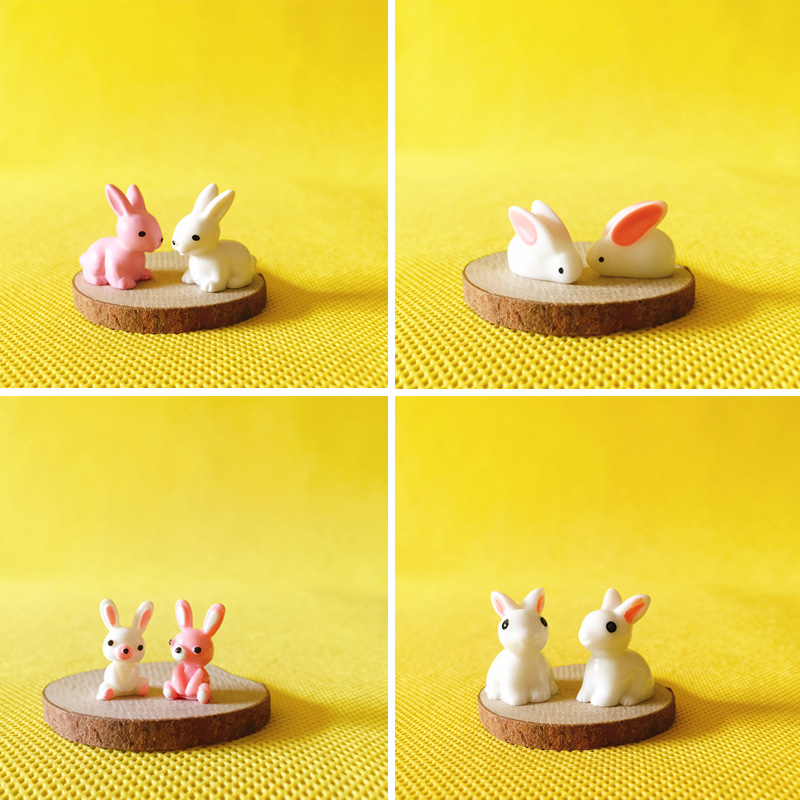 2 stuks schattig konijntje min - Resin Craft Supplies recensie en prijs