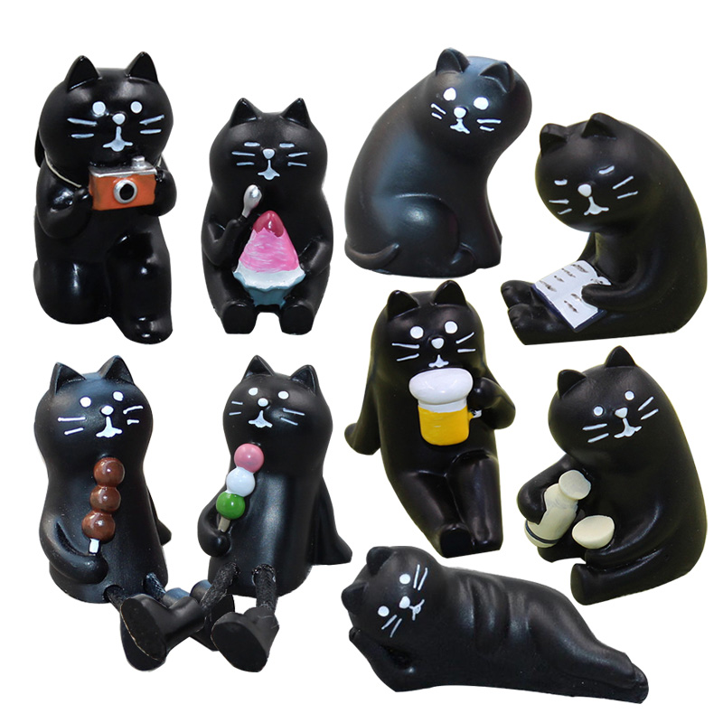 1pc Decole Zwarte Kat Miniatuu - Resin Craft Supplies recensie en prijs