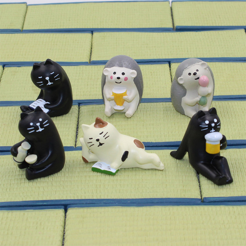 1pc Decole Zwarte Kat Miniatuu - Resin Craft Supplies recensie en prijs