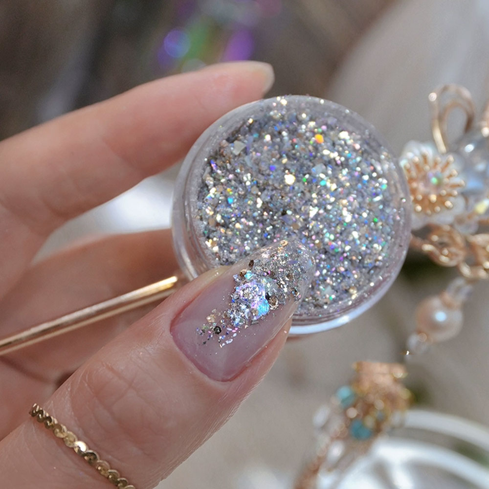 1/2 Dozen 1g Holografische Gli - Gold Foil Flakes recensie en prijs