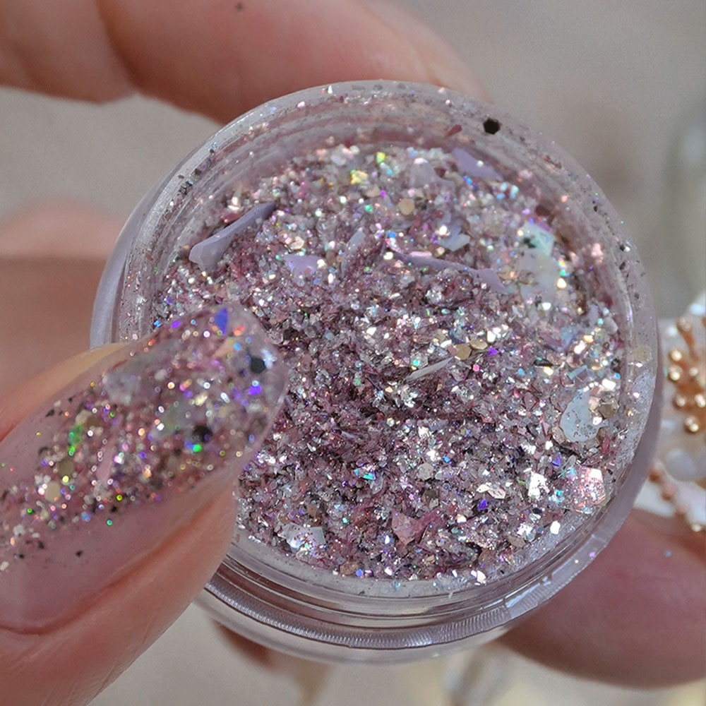 1/2 Dozen 1g Holografische Gli - Gold Foil Flakes recensie en prijs