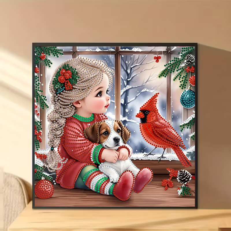 Wintermeisje en hond Diamond P - Resin Craft Kit recensie en prijs
