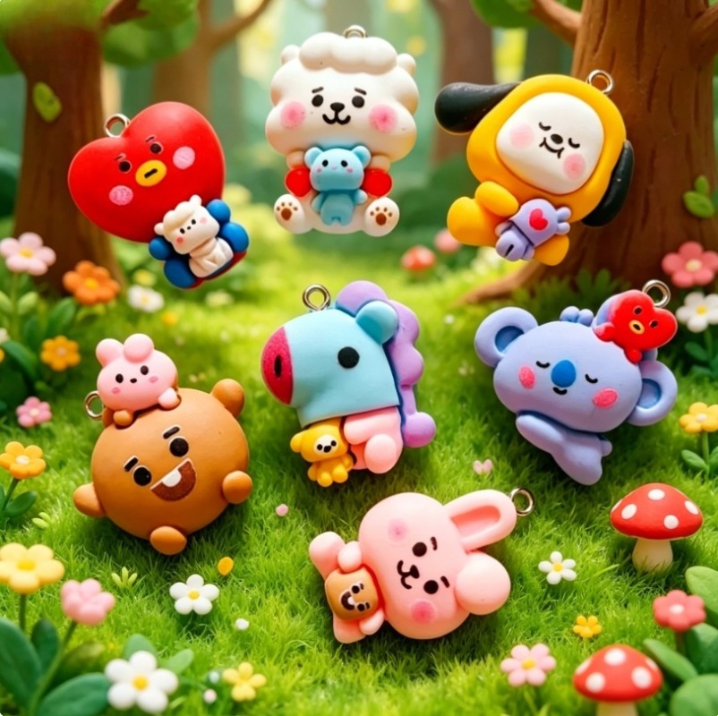 7 stks BT21 Hars Cartoon Charm - Resin Craft Projects recensie en prijs