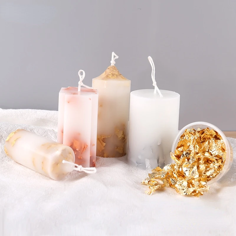 Creatieve Handgemaakte Kaars M - Gold Foil Flakes recensie en prijs