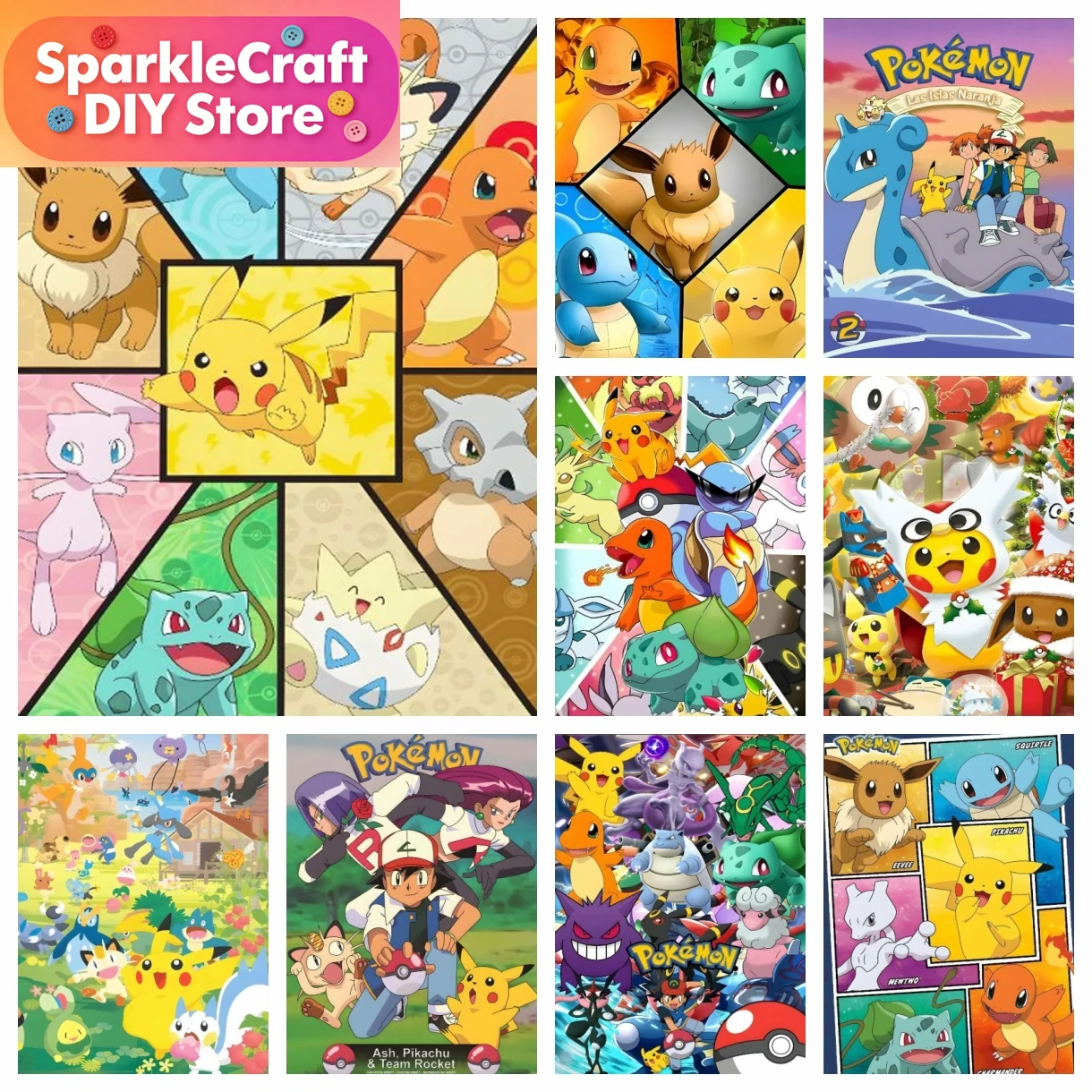 1pc frameloze Cartoon Pokemon  - Resin Craft Kit recensie en prijs